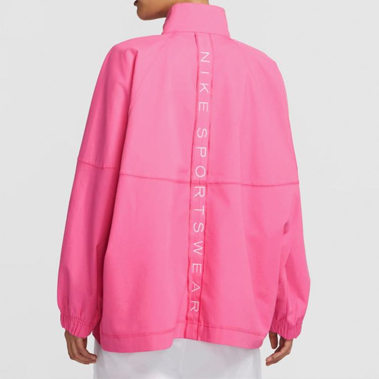 Женская куртка Nike Woven Jacket (фиолетово-розовая) — фото 6