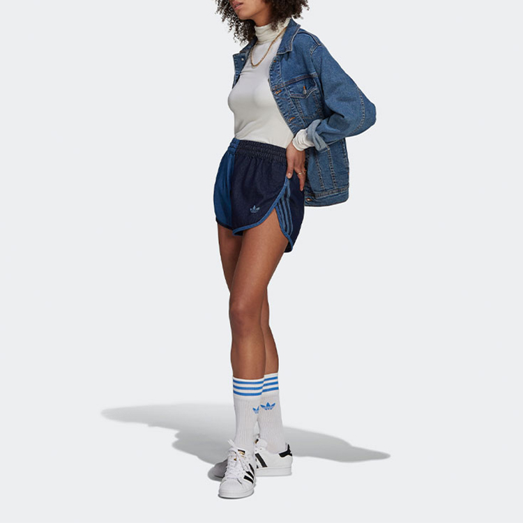 Женские шорты adidas Originals (синие) — фото 3