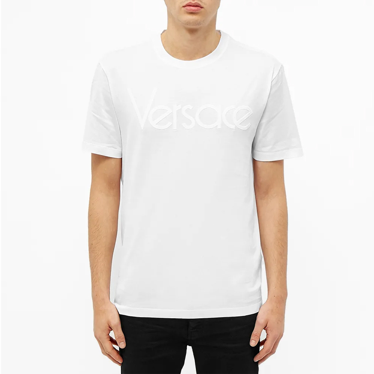 Мужская футболка Versace T (белая) — фото 4