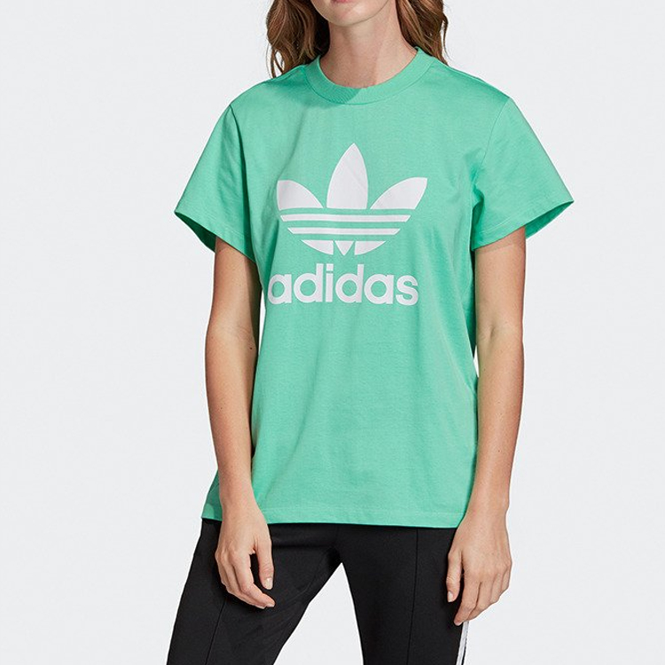 Женская футболка adidas Originals (синяя) — фото 3