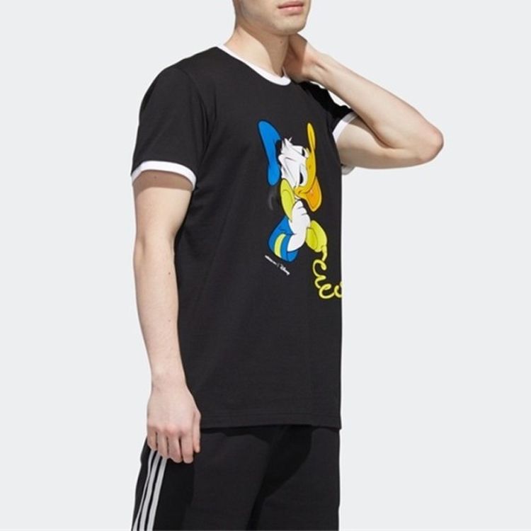 Мужская футболка adidas neo (черная) — фото 3