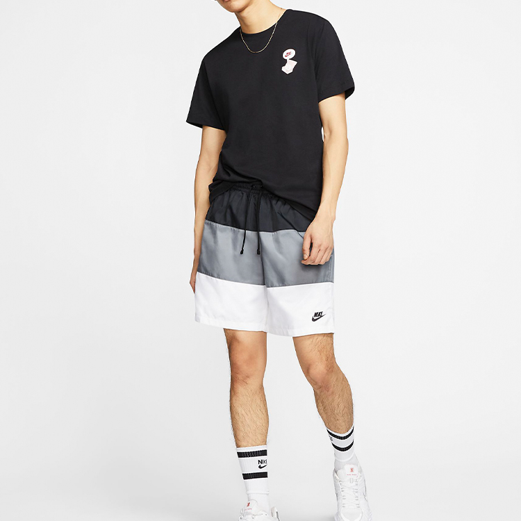 Мужские shorts Nike (черно-бело-серые) — фото 3