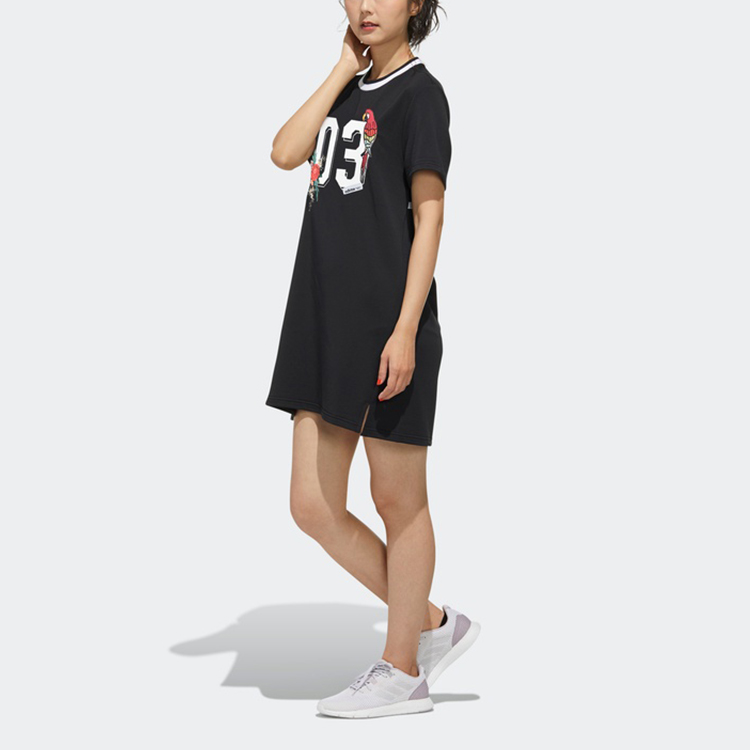 Женское платье adidas Farm Dress (черное) — фото 4