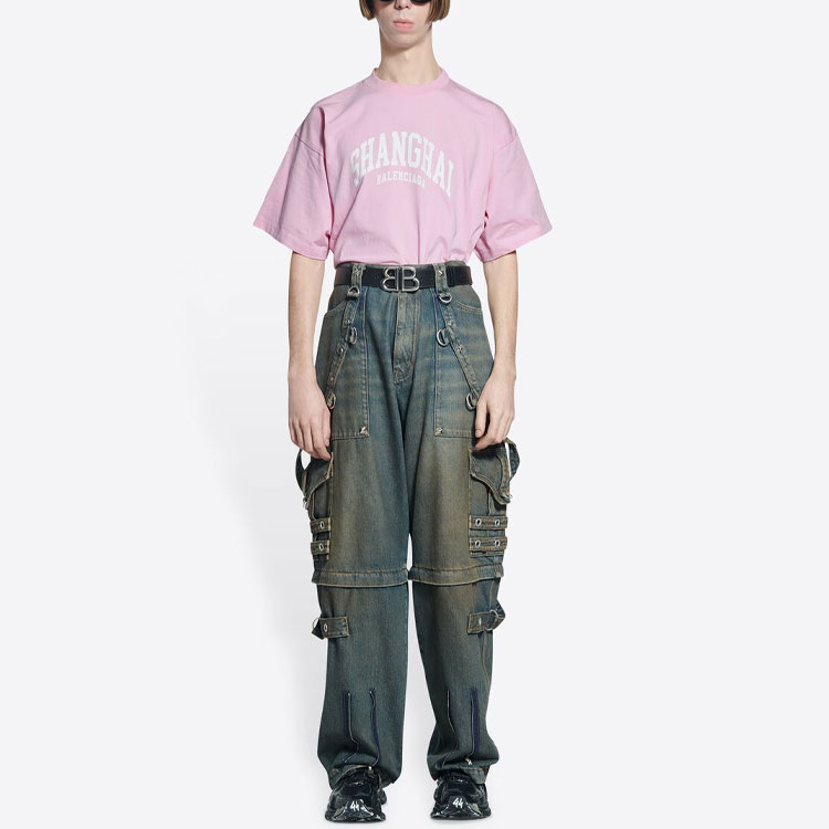 Футболка Balenciaga (розовая) — фото 3