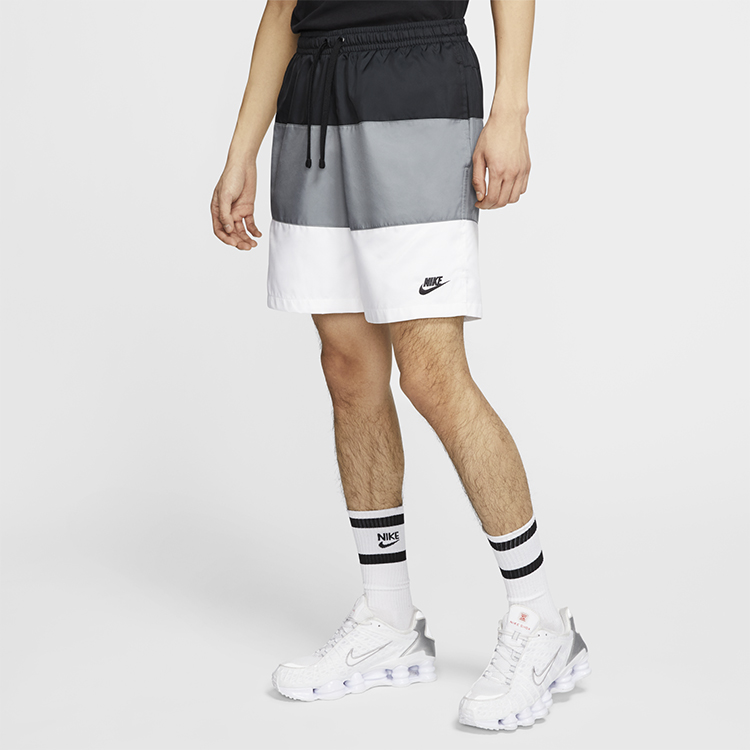 Мужские shorts Nike (черно-бело-серые) — фото 5