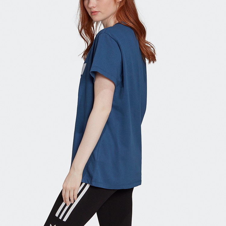 Женская футболка adidas originals Boyfriend Tee (темно-синяя) — фото 6