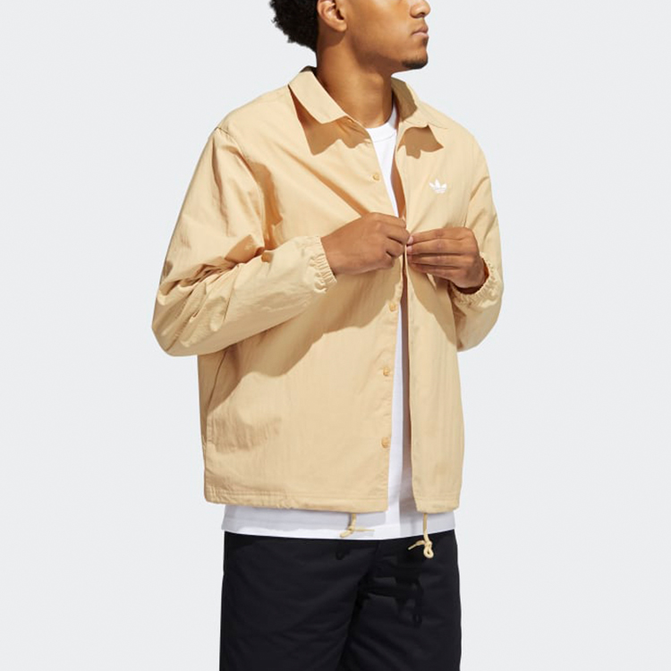 Куртка adidas Coach Shirt (кремовая) — фото 7