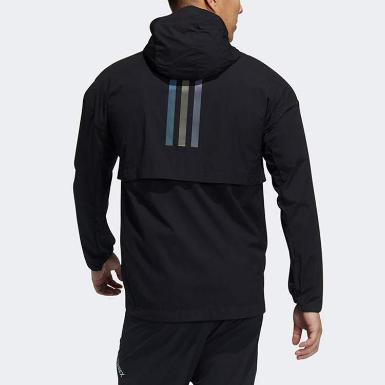 Мужская куртка adidas (черная) — фото 3