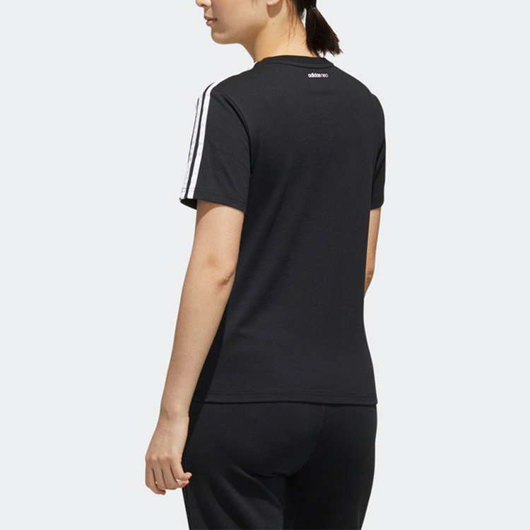 Женская футболка adidas neo FAVES TEE (черная) — фото 4