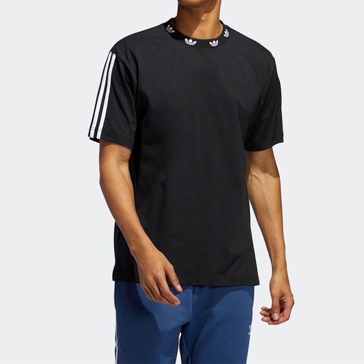 Мужская футболка adidas originals Trefoil T (черная) — фото 3