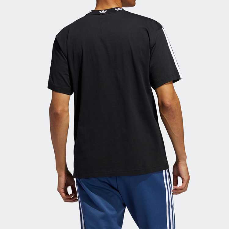 Мужская футболка adidas originals Trefoil T (черная) — фото 4
