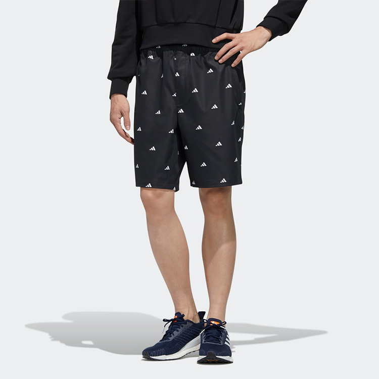 Мужские шорты adidas M Short Gen Aop Logo (черные) — фото 3