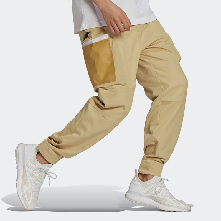Мужские штаны adidas originals G Outd Cargo P (песочно-коричневые) — фото 4