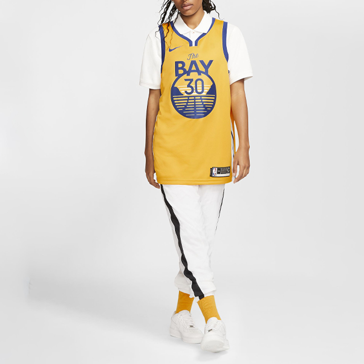 Мужская футболка Nike Golden State Warriors NBA Swingman Jersey (желтый) — фото 5