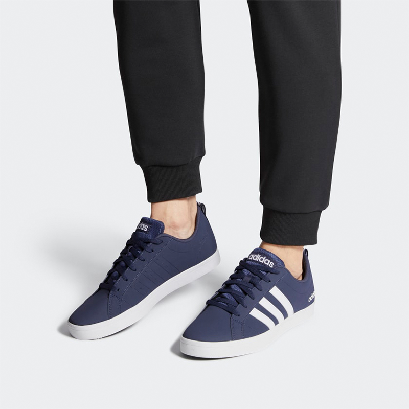 Мужские кеды adidas neo Vs Pace (сине-белые) — Синий / белый — фото 7