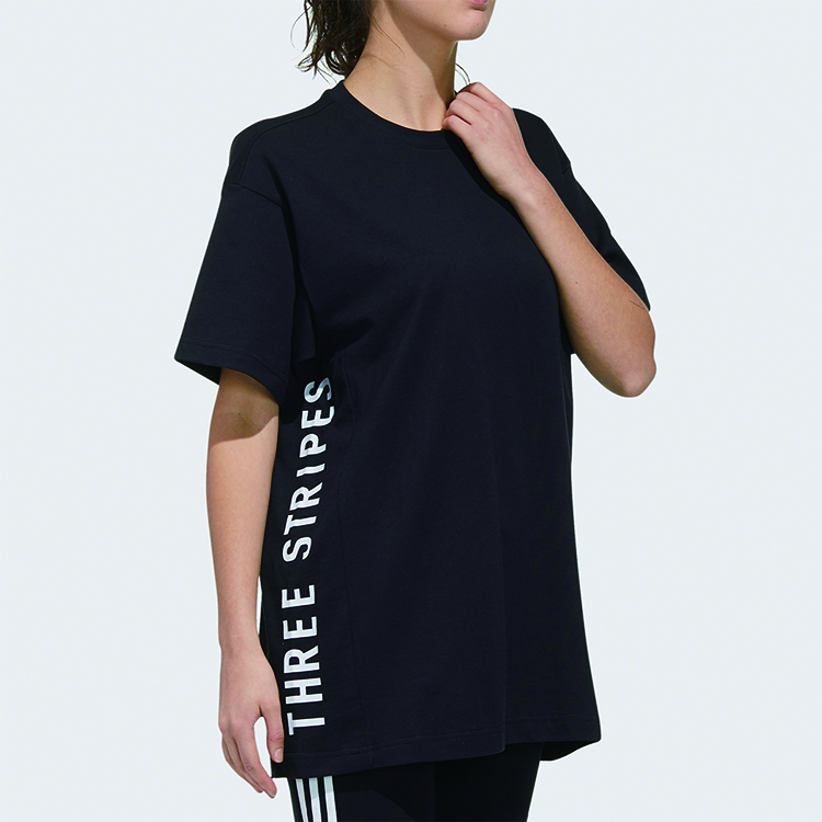 Женская футболка adidas T (черная) — фото 4