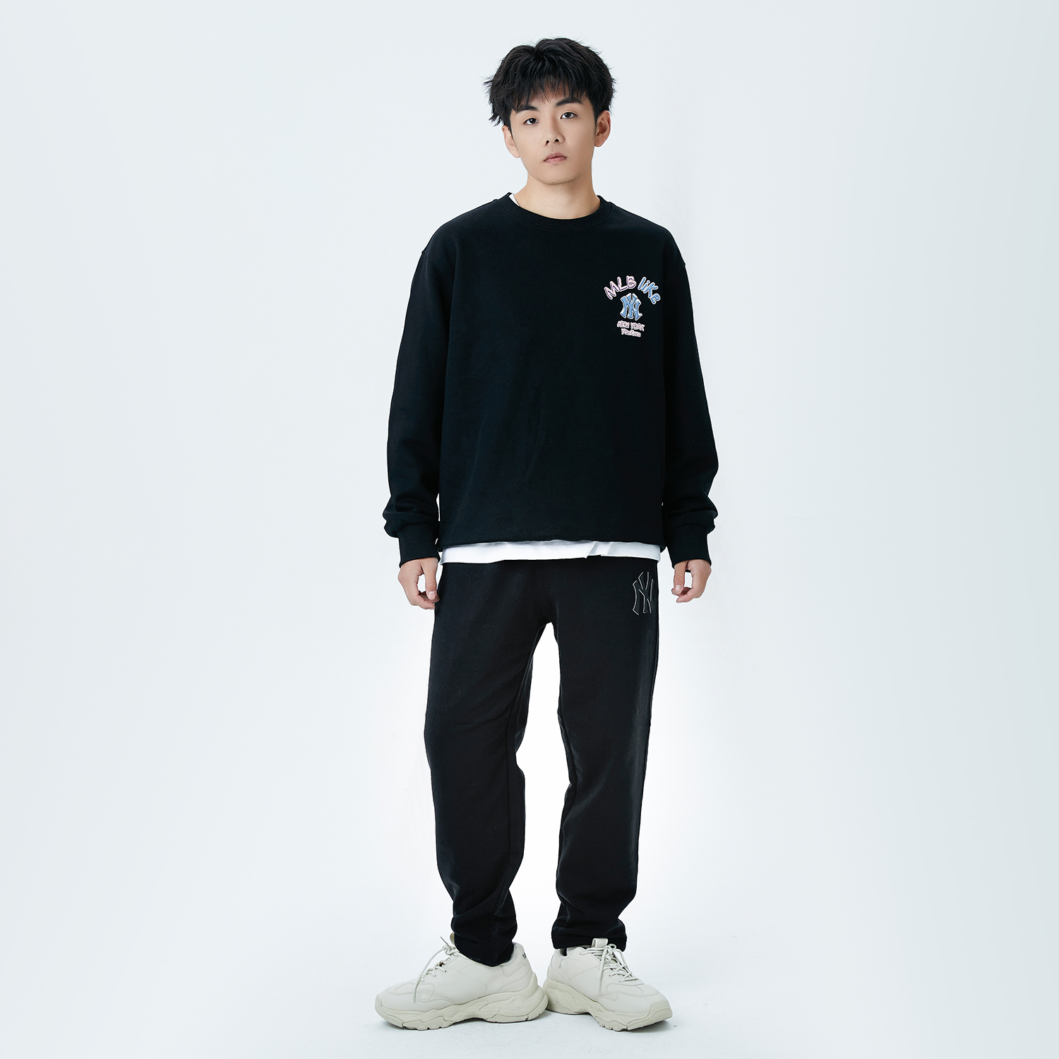 MLB Sports Pants Unisex Black Moderate