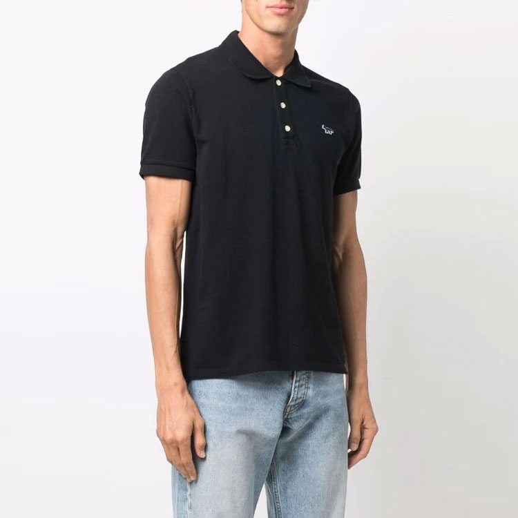 Мужская футболка Maison Kitsune Polo (белый) — фото 3