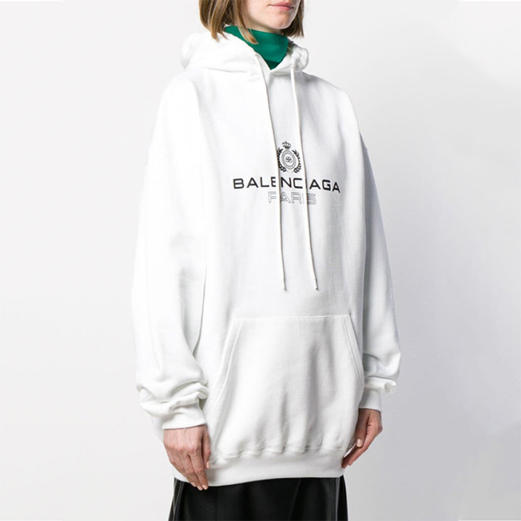 Женское худи Balenciaga (белое) — фото 3