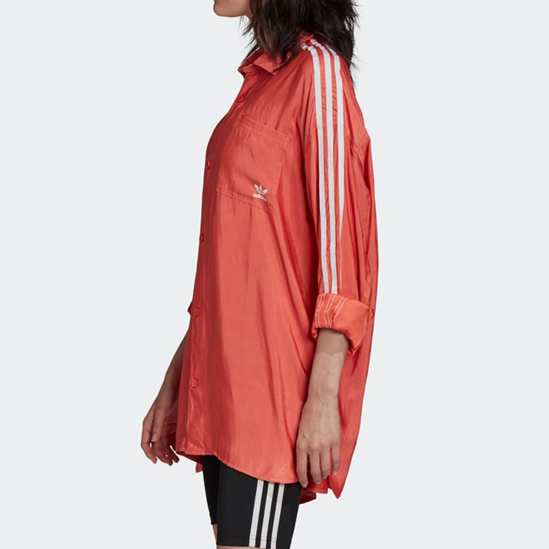 Женская рубашка adidas originals (красный) — фото 4