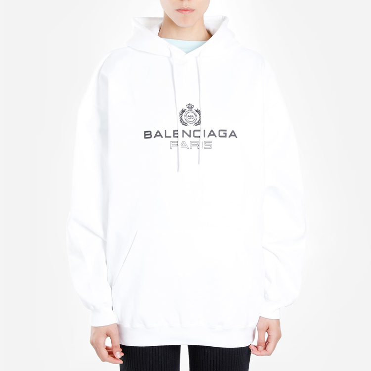 Женское худи Balenciaga (белое) — фото 2