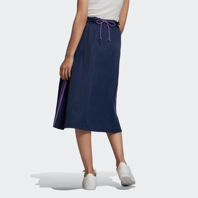 Женская юбка adidas originals RUFFLE (темно-синяя) — фото 4