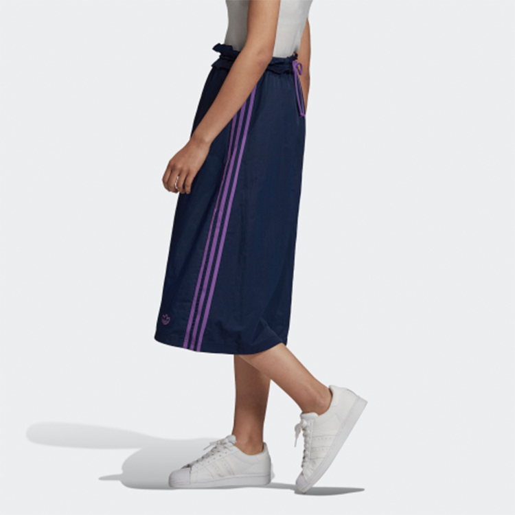 Женская юбка adidas originals RUFFLE (темно-синяя) — фото 5