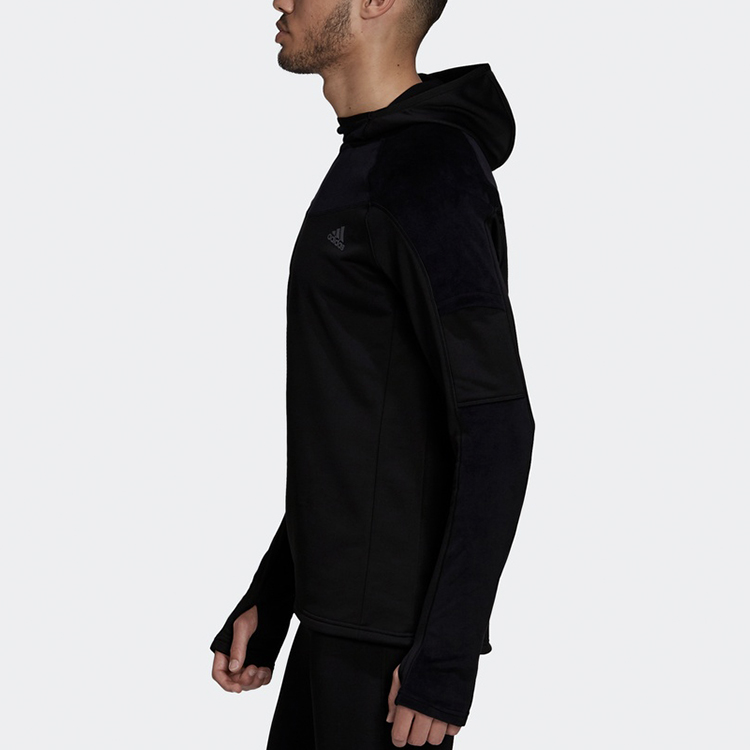 Мужское худи adidas Warm Hood (черное) — фото 4