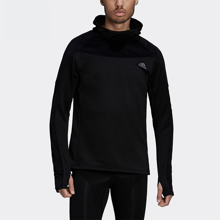 Мужское худи adidas Warm Hood (черное) — фото 3