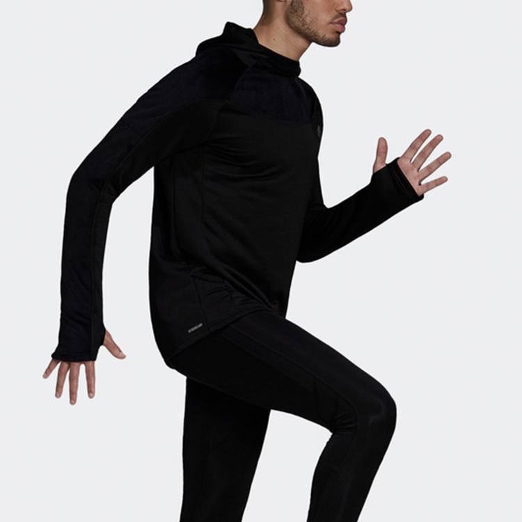 Мужское худи adidas Warm Hood (черное) — фото 5