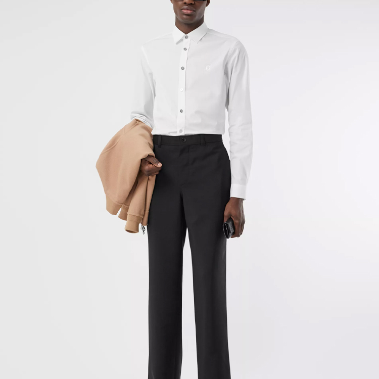 Мужская рубашка Burberry (белая) — фото 4