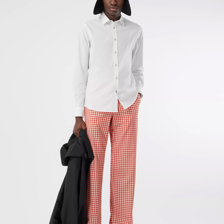 Мужская рубашка Burberry (белая) — фото 5