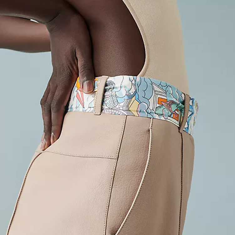 Женские аксессуары Hermes Twilly / (желто-синий) — фото 2