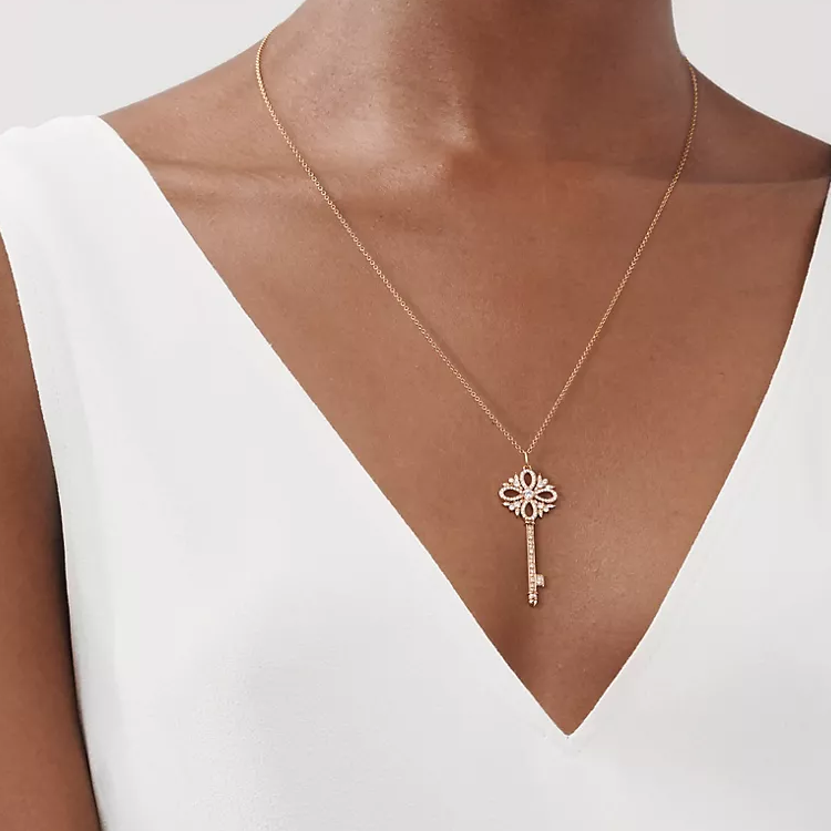 Женская подвеска TIFFANY & CO. (розовое золото) — фото 2