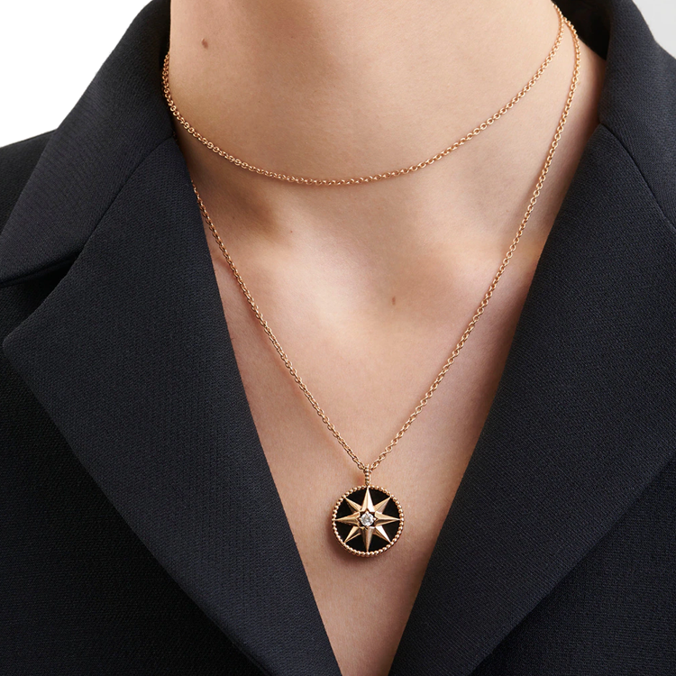 Женское necklace Dior Rose des Vents (золотое) — фото 5