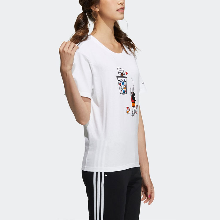 Женская футболка adidas neo W Splf Tee 1 T (белый) — фото 3