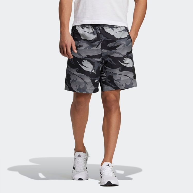 Adidas Sports Shorts Men’s Light Gray White Moderate