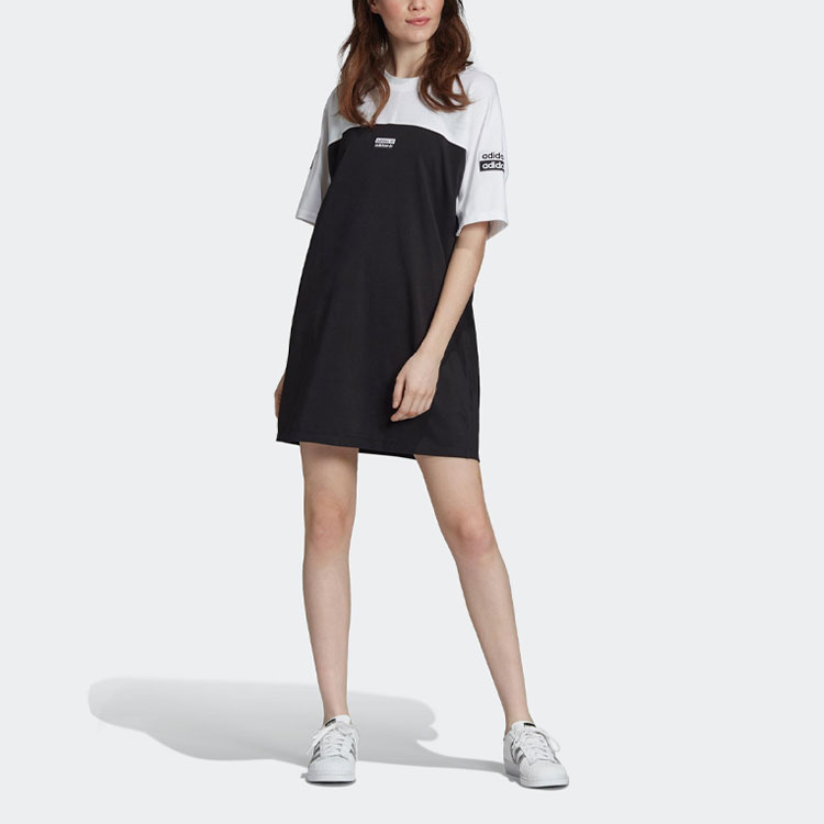 Женские платье adidas originals Tee Dress (черное) — фото 4