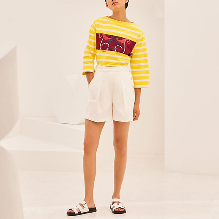 Женские шорты Hermes SS21 (белые) — фото 3