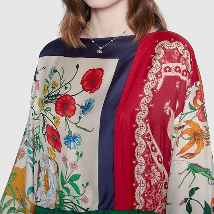 Женское колье Gucci GG Marmont (серебряное) — фото 5