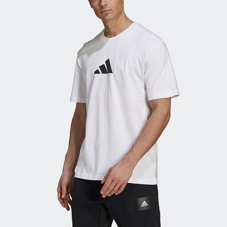 Мужская футболка adidas Camo Loose (белая) — фото 2