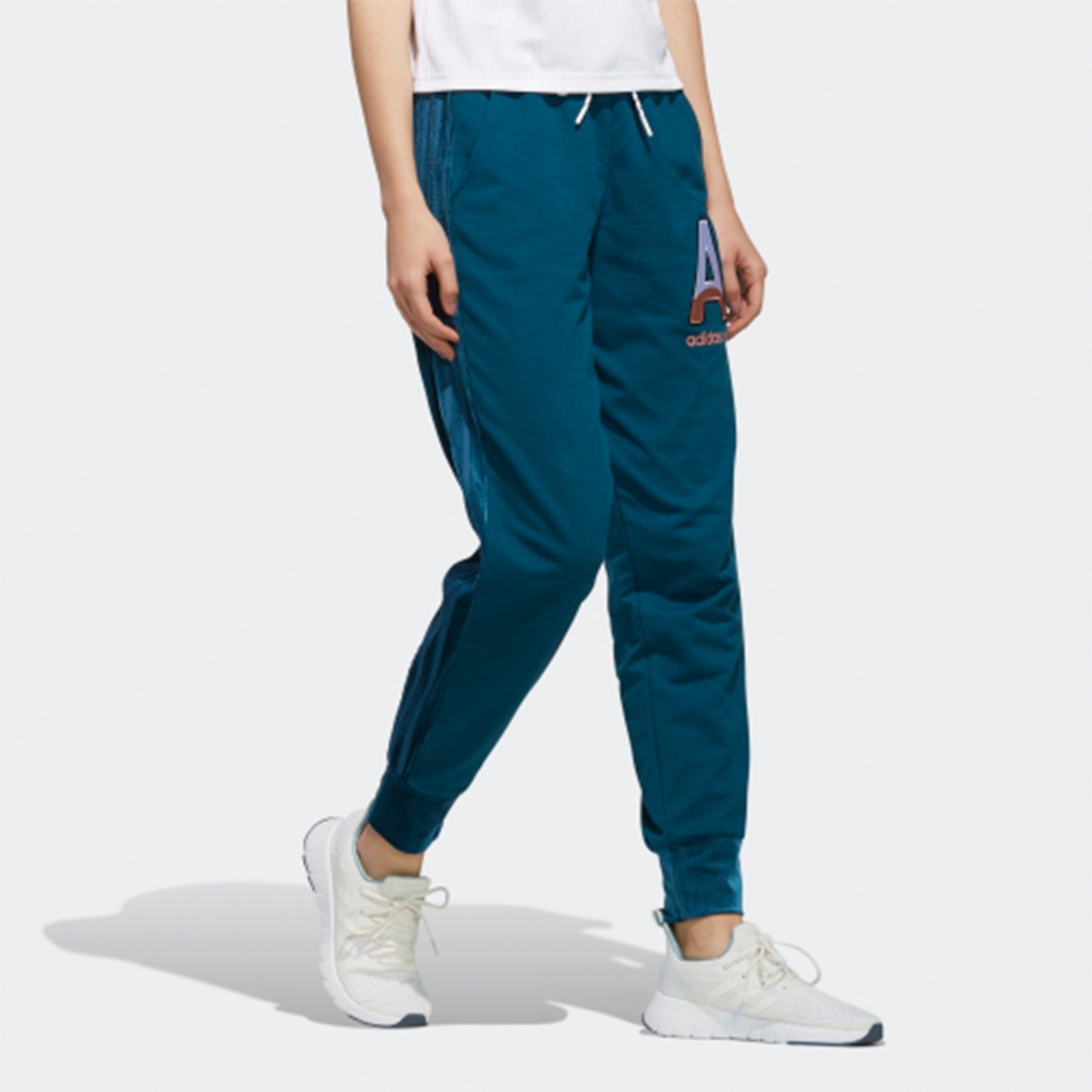 Женские штаны adidas neo (темно-синие) — фото 4