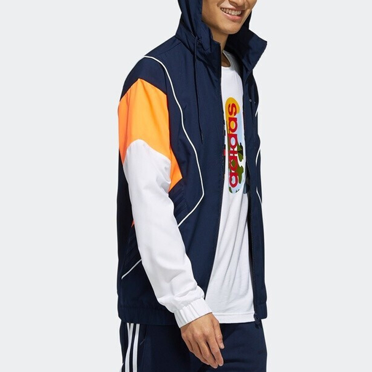 Мужская куртка adidas neo M CS CLBLCKD WB (темно-синяя) — фото 6