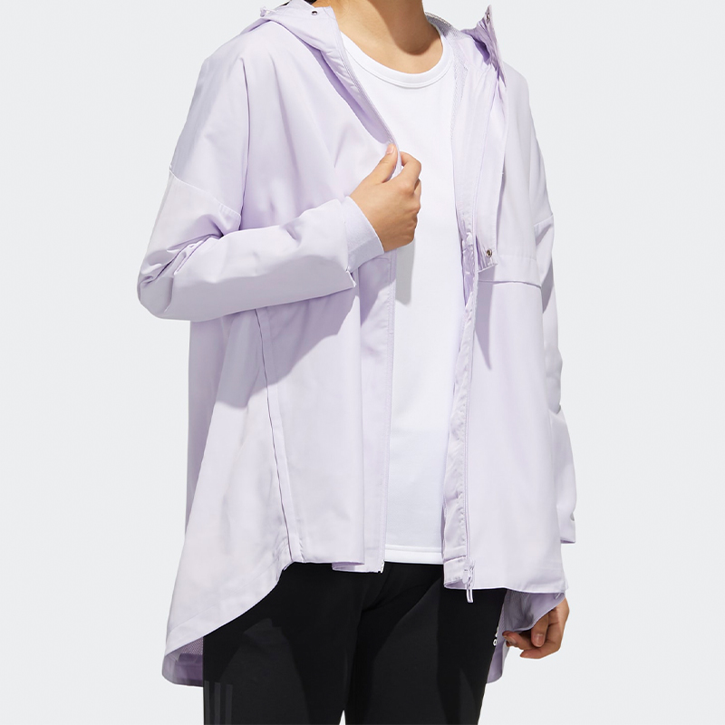 Женская куртка adidas Wmn Wb (светло-фиолетовая) — фото 3