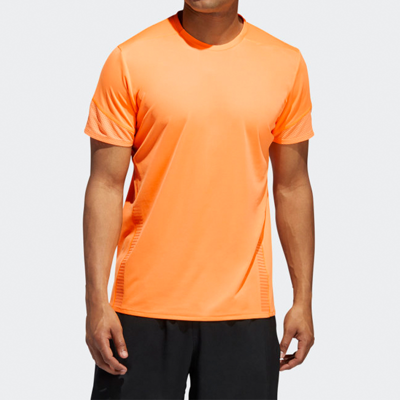 Мужская футболка adidas 25/7 Tee Runr (ярко-оранжевая) — фото 3