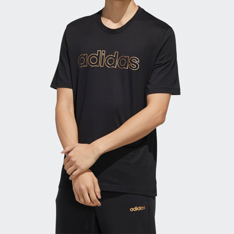 Мужская футболка adidas M Ess Br Tee (черная) — фото 3