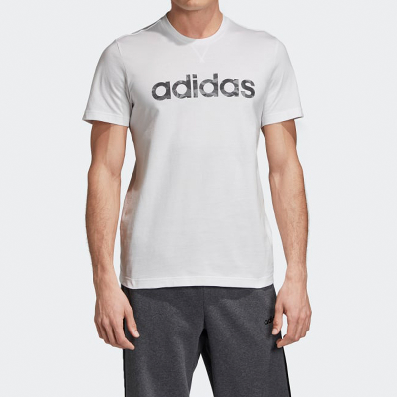 Мужские футболка adidas Lin Tee (белая) — фото 3