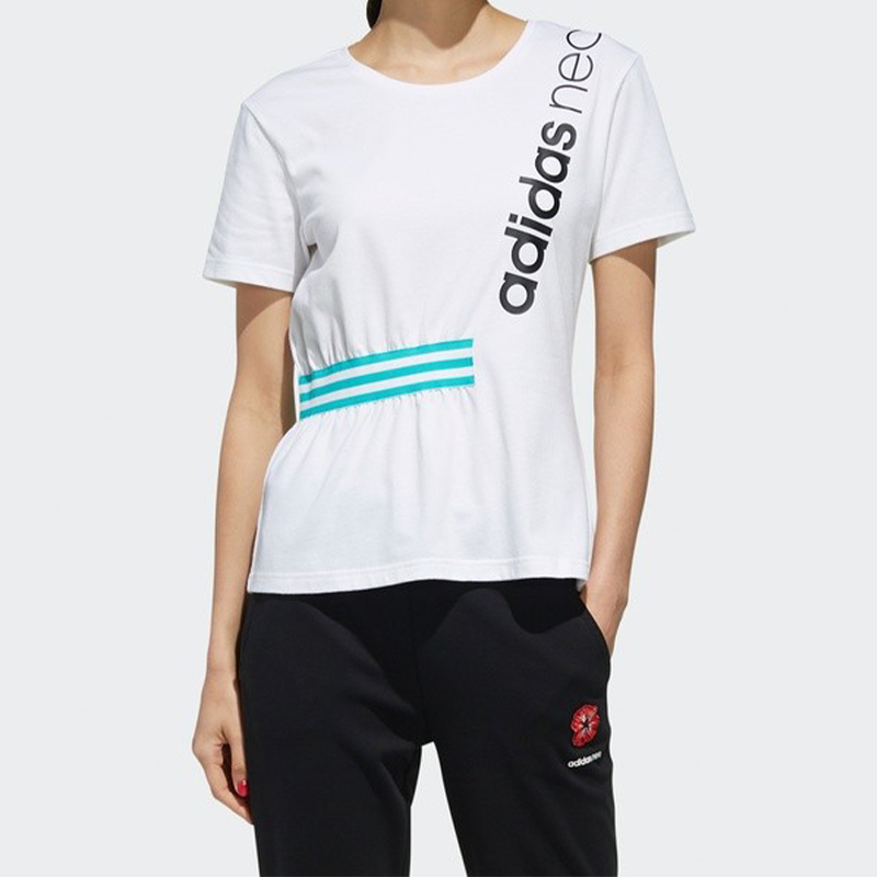 Женская футболка adidas Logo T-Shirt (белая) — фото 3
