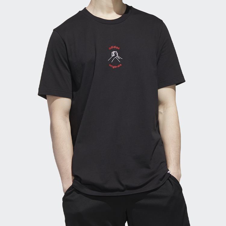 Мужская футболка adidas originals MIC Graphic T 1 T (черная) — фото 3