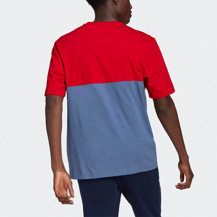 Мужская футболка adidas Originals (сине-красный) — фото 3
